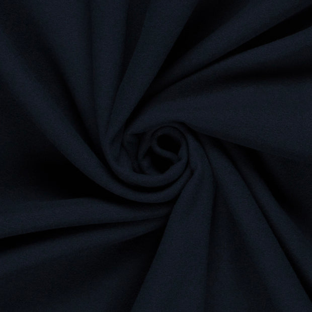 Mantel Wool Touch fabric Unicolour Navy