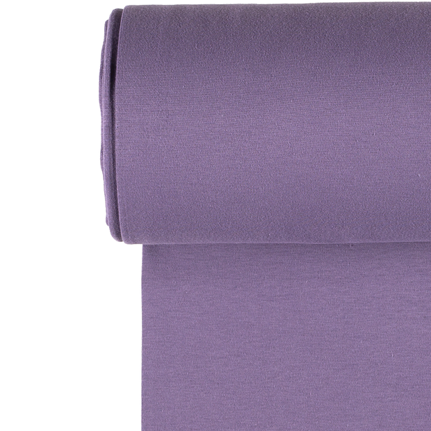 Cuff Material GOTS organic fabric Unicolour Lavender