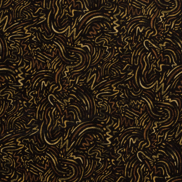 Poly Viscose Jersey fabric Abstract Camel