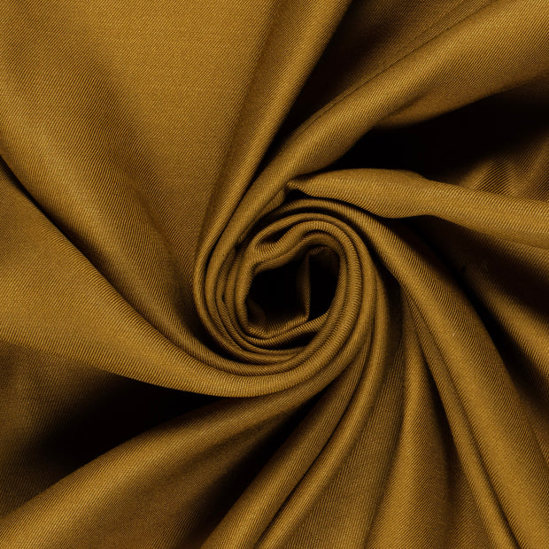 TENCEL™ Lyocell Sergé tissu Unicolore Ocre