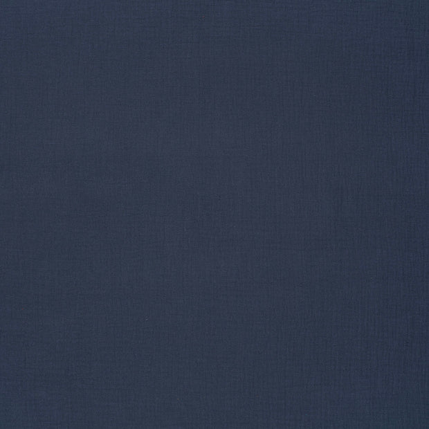 Muslin fabric Steel Blue matte 