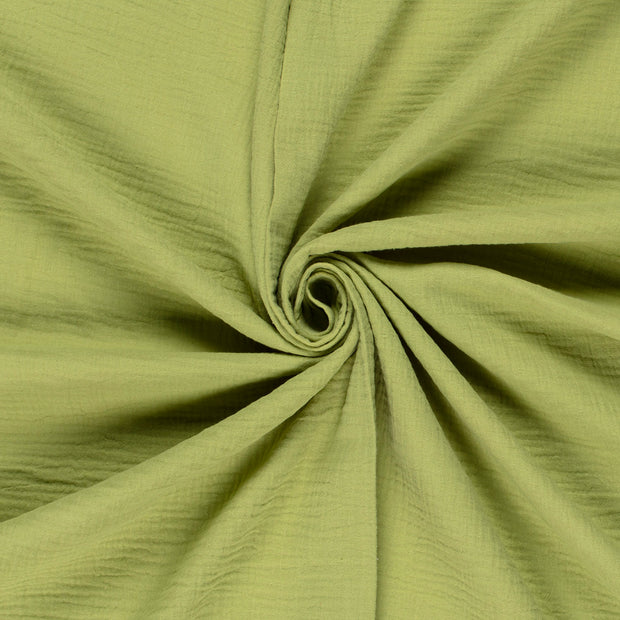 Muslin fabric Olive Green 