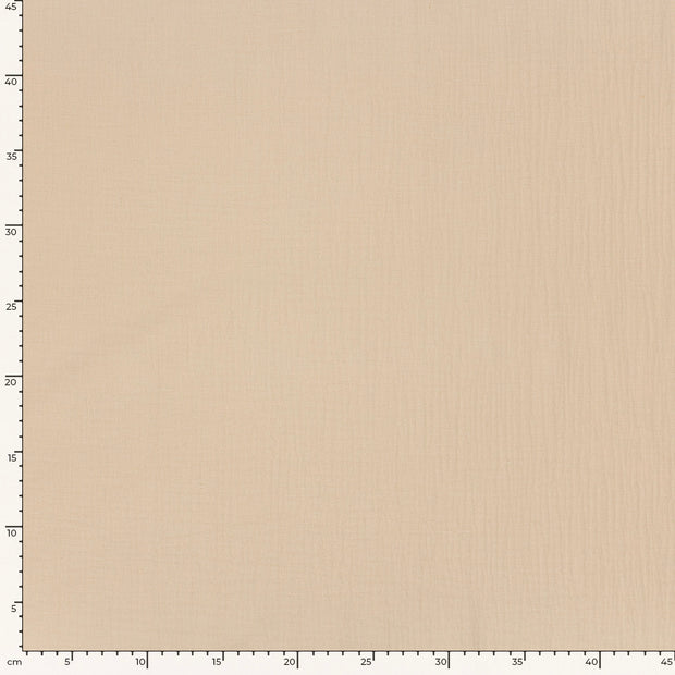 Musselin fabrik Uni Beige