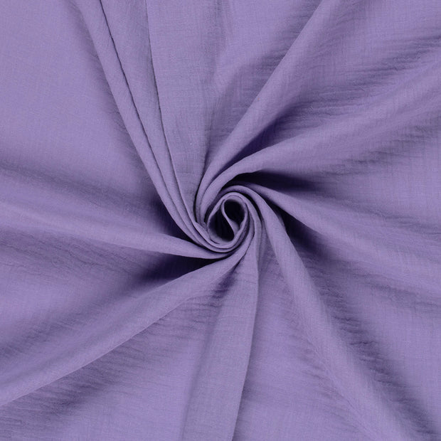 Double gaze tissu Lilas 