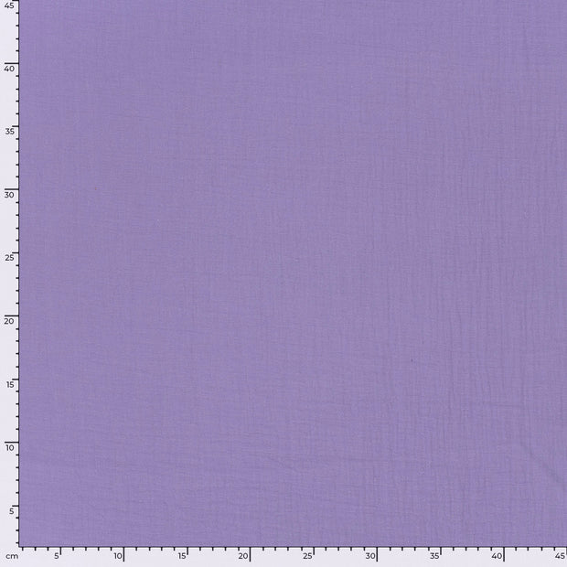 Double gaze tissu Unicolore Lilas