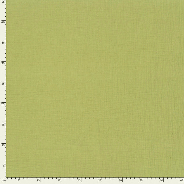 Muslin fabric Unicolour Olive Green