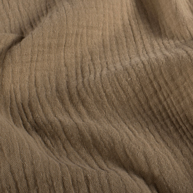 Muslin fabric Unicolour Camel