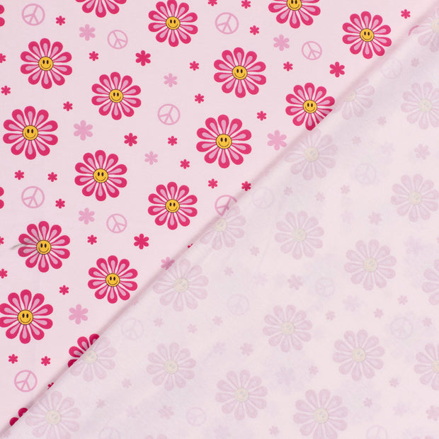 Cotton Jersey fabric Flowers printed 