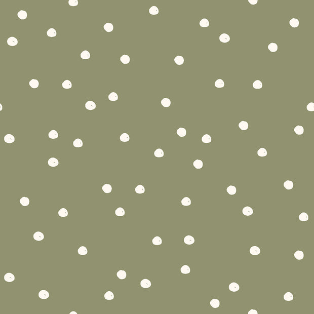 Aqua Protect (waterproof) fabric Dots Khaki Green