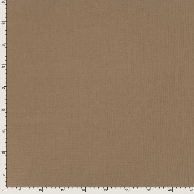 Muslin fabric Unicolour Camel