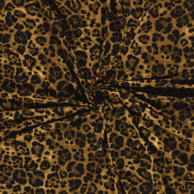 Viscose Jersey fabric Panther Camel | Wholesale fabrics | Nooteboom ...