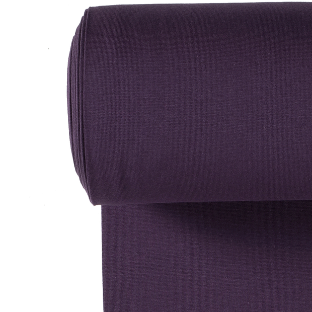 Cuff fabric Unicolour Aubergine