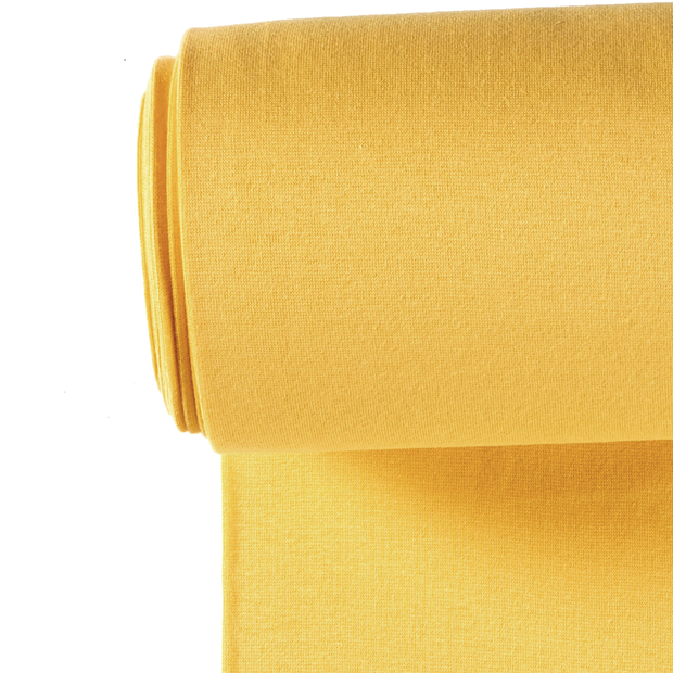 Bord Cote tissu Unicolore Jaune beurre