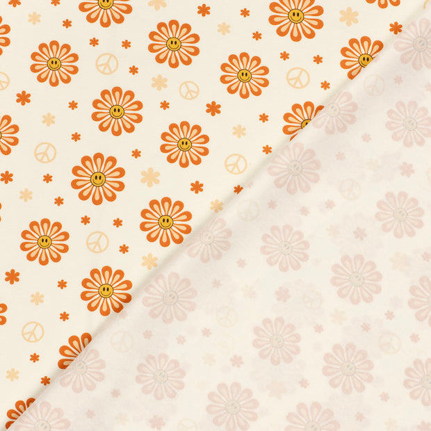 Cotton Jersey fabric Flowers printed 