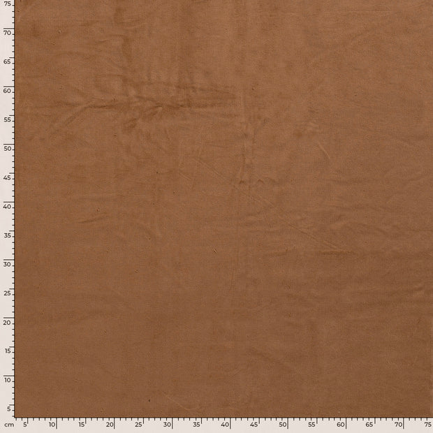 Needlecord Stretch 16w fabric Unicolour Brown