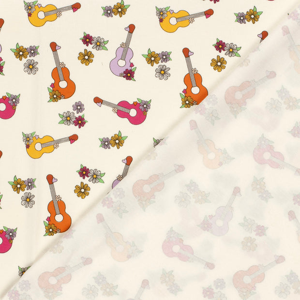 Cotton Jersey fabric Flowers printed 