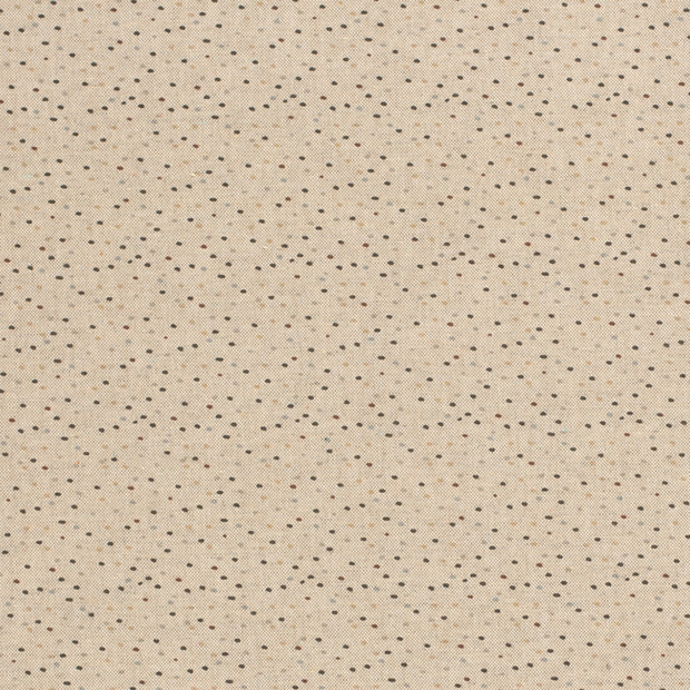 Panama fabric Dots Off White