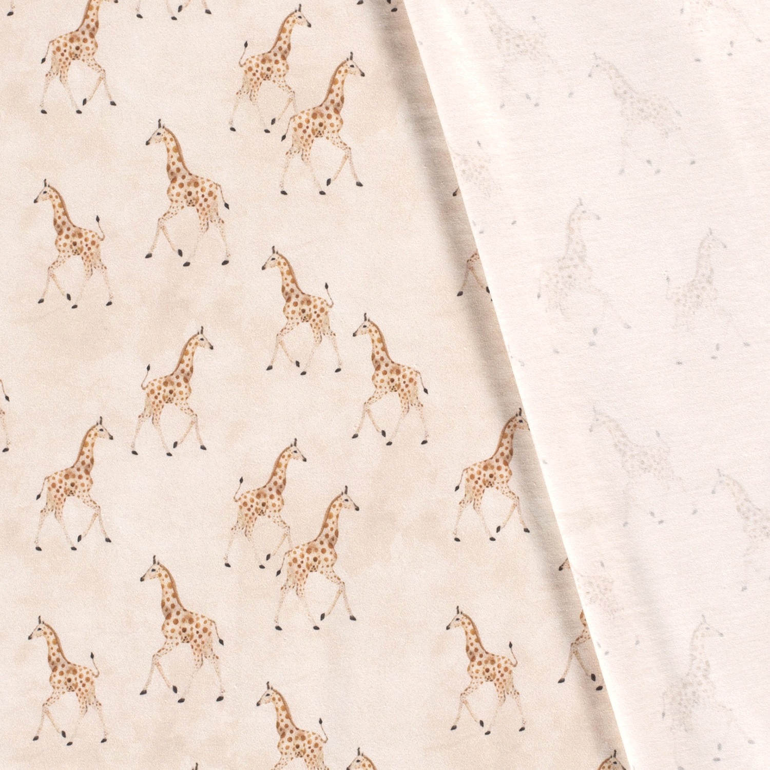 Giraffe shop jersey fabric