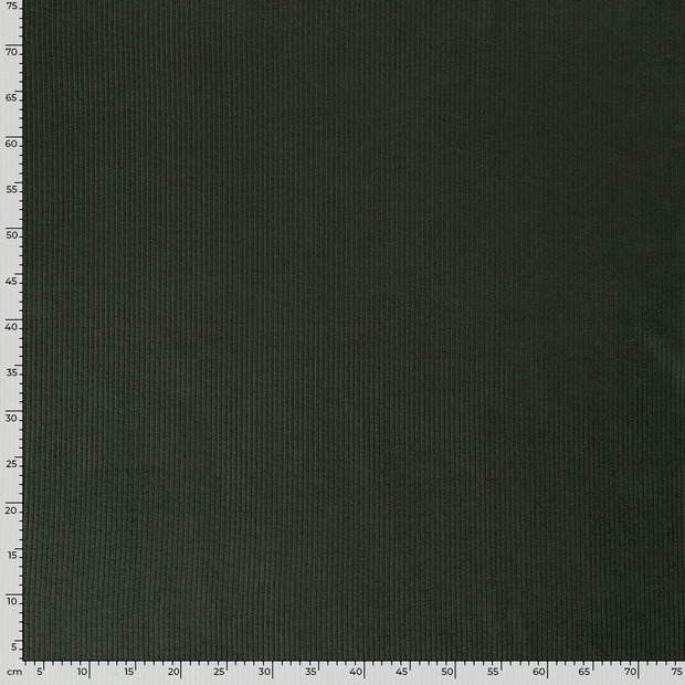 Corduroy 4.5w fabric Unicolour Dark Green