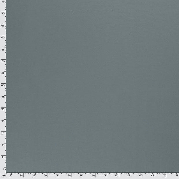 French Terry tissu Unicolore Bleu acier