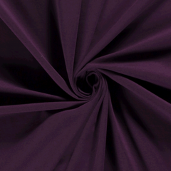 Cotton Jersey Unicolour Aubergine