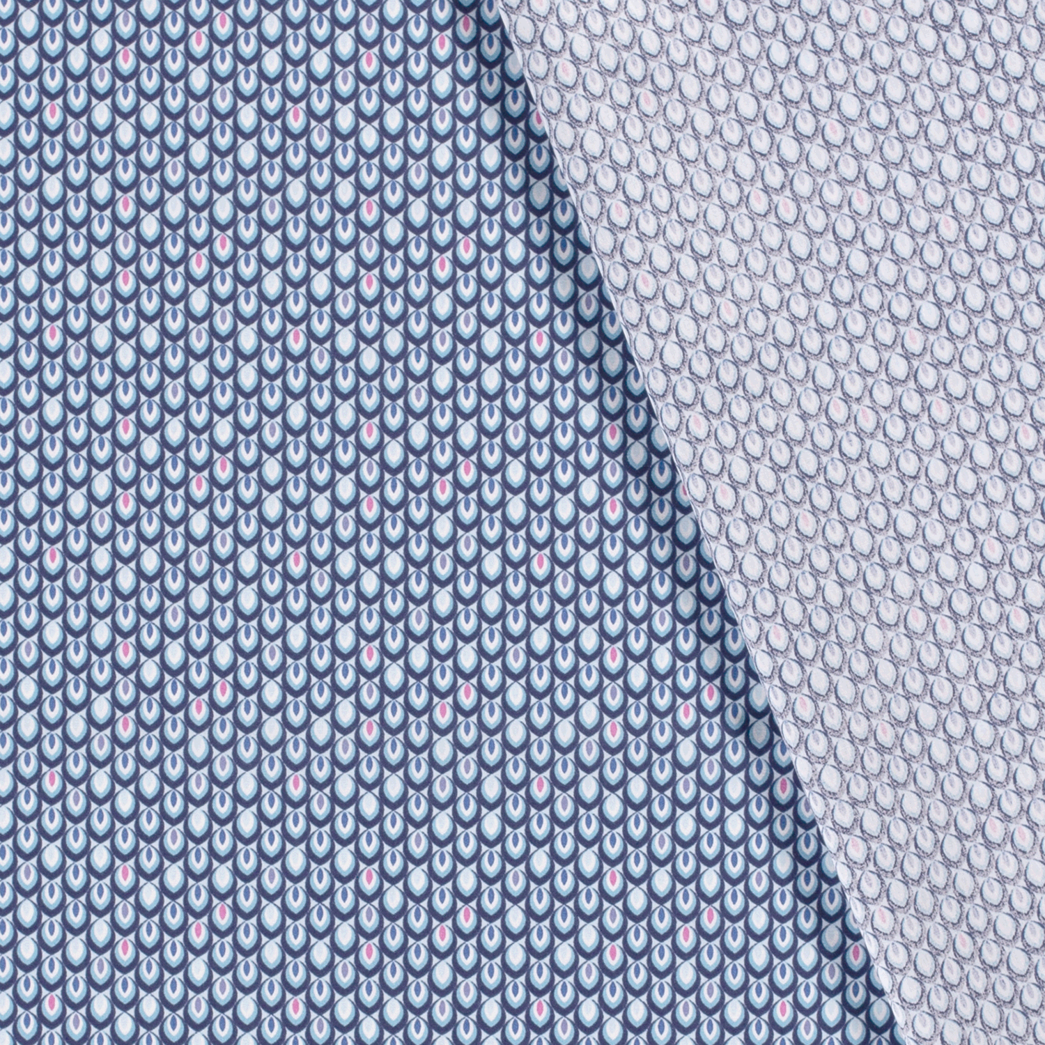 Tissu popeline de coton motif abstrait Etno - Tons bleus - AGF Vente en  ligne Couleur Blanc