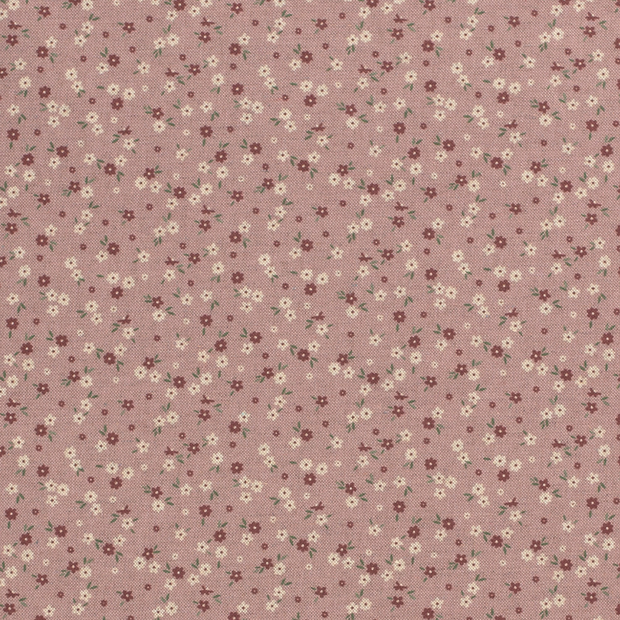 Panama fabric Flowers Light Mauve