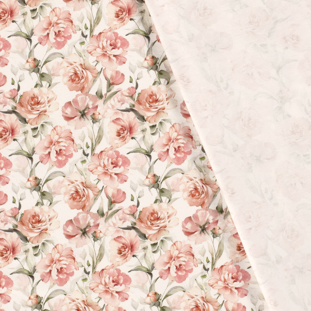 Cotton Jersey fabric Flowers digital printed 