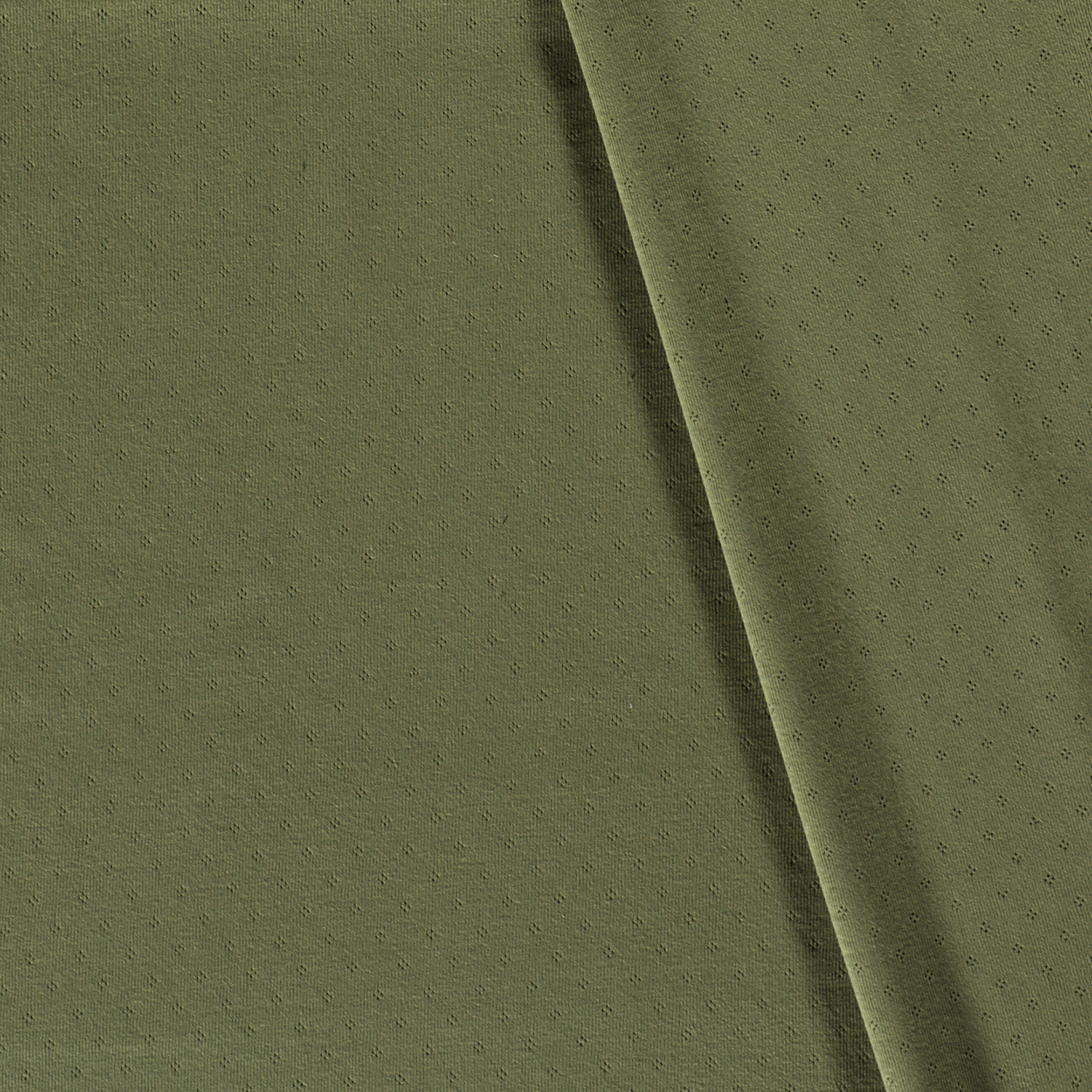 Rib Jersey fabric Unicolour Forest Green