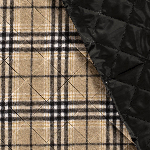 Jacquard fabric Checks Beige