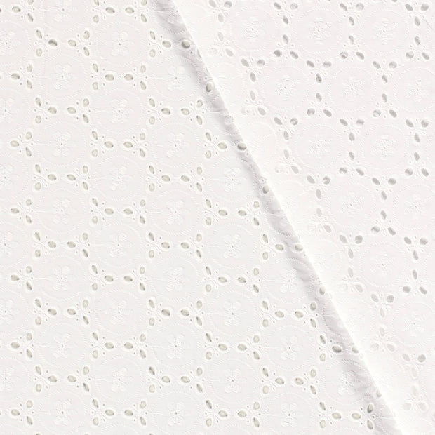 Voile tissu Abstrait brodé 