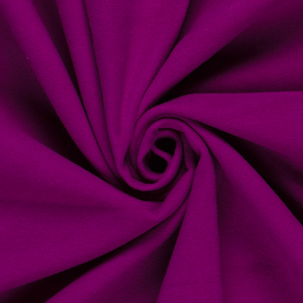 Mantel Wool Touch fabric Unicolour Fuchsia